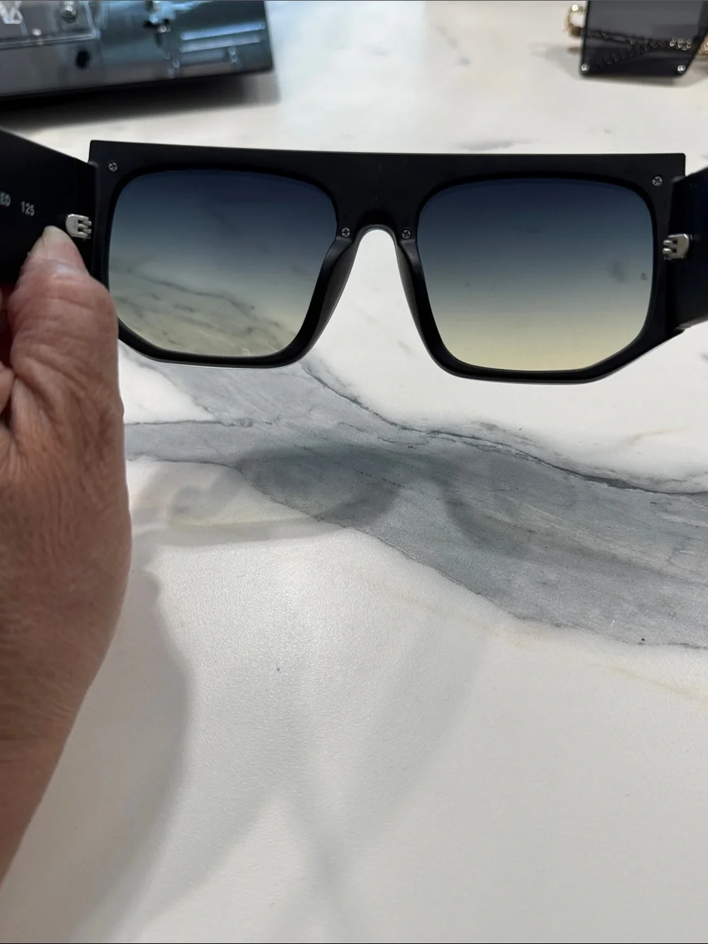 Quay Australia Black Gradient Shield Sunglasses fully Booked 125